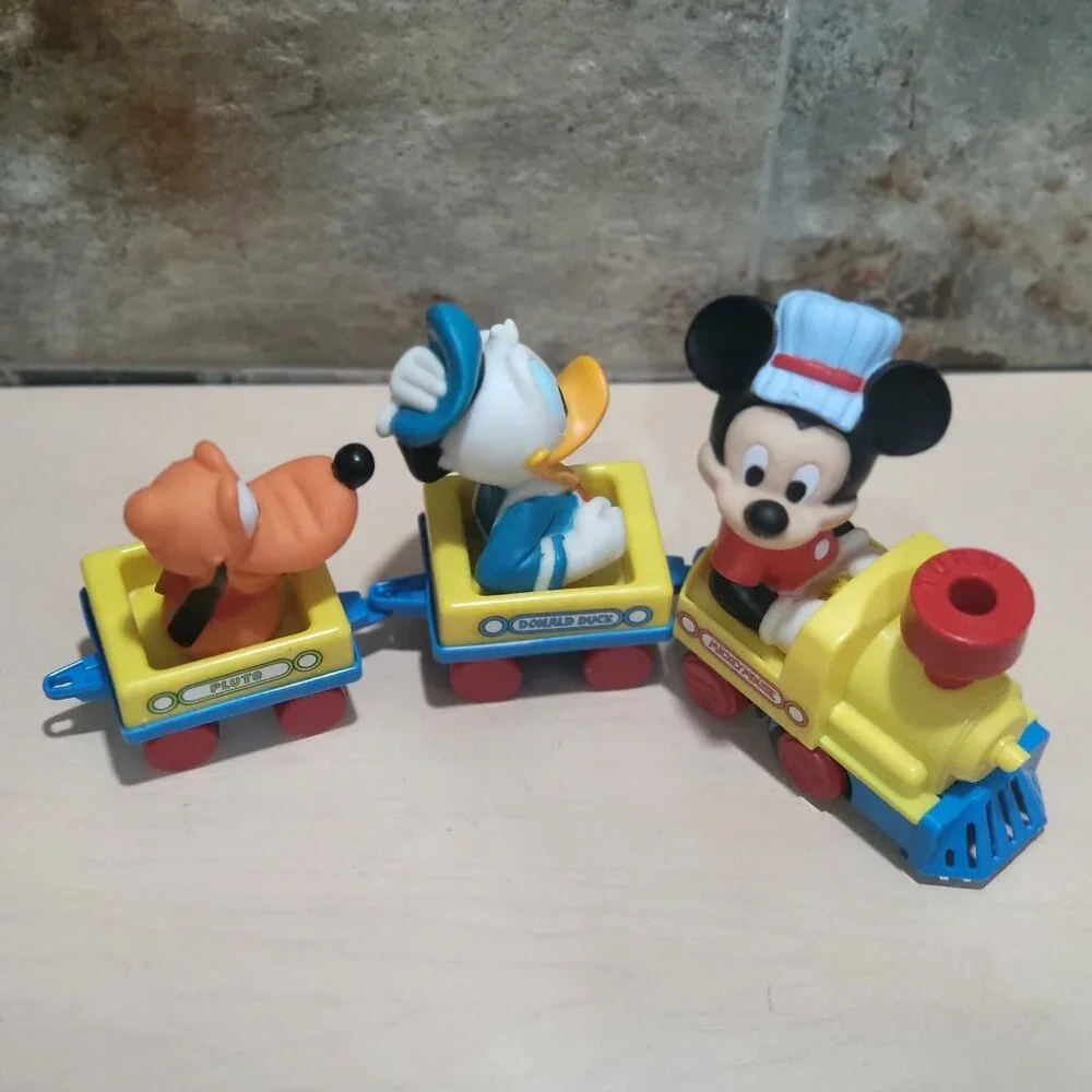 Vintage Disney Mickey Mouse Train with Donald Duck Pluto Wind Up